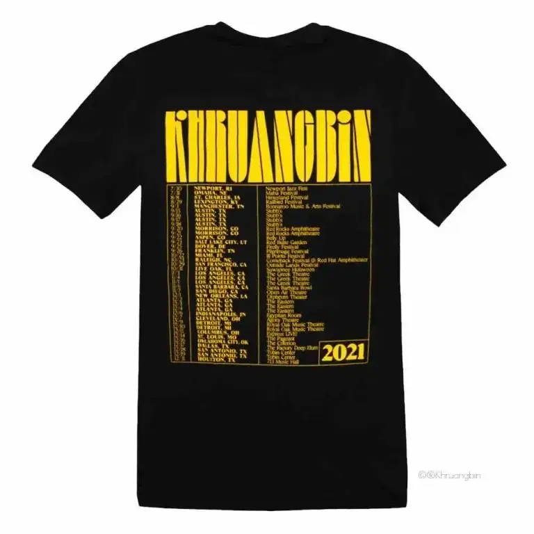T shirt du groupe Khruangbin